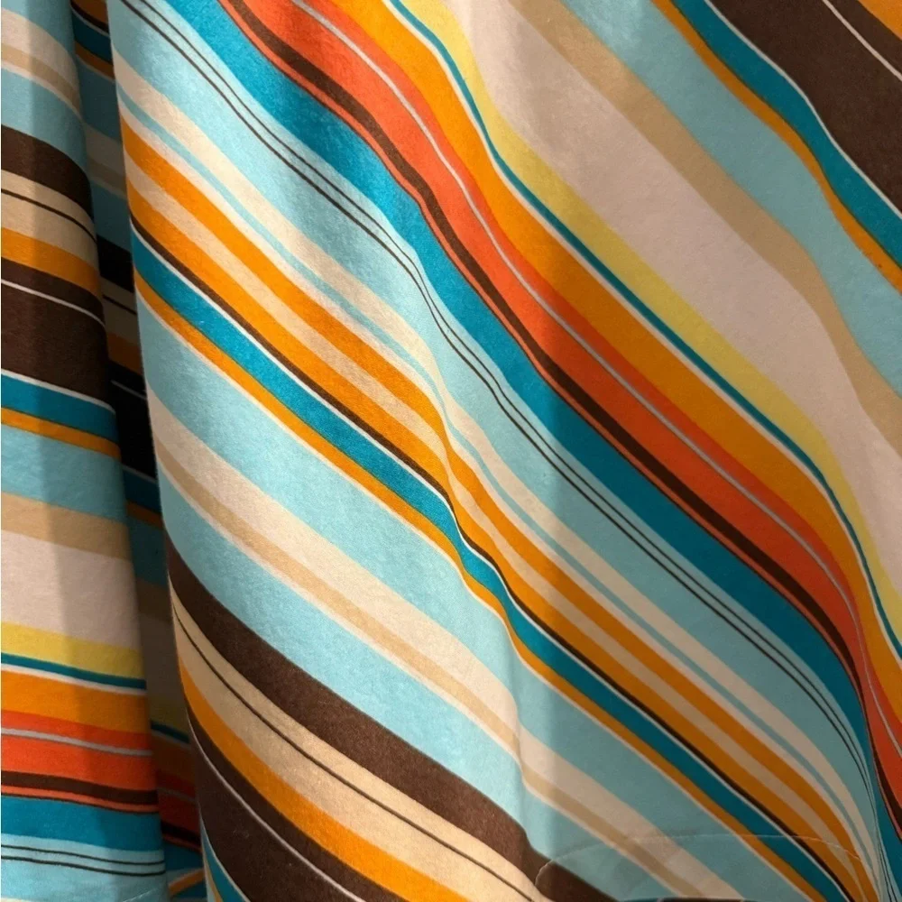 New York & Company lined A-line skirt in bright colors  women’s size 10